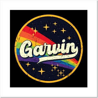 Garvin // Rainbow In Space Vintage Grunge-Style Posters and Art